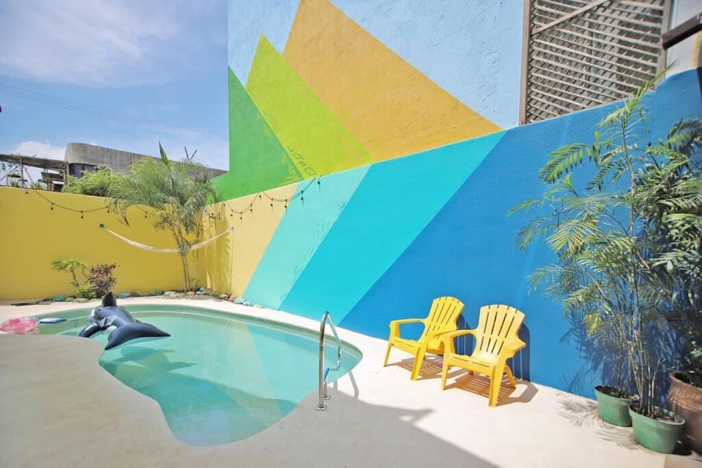 Studio -Trees At Mikasa- Near Beach, Pool, Fast Wifi, Ac & King Bed Puerto Escondido  Bagian luar foto